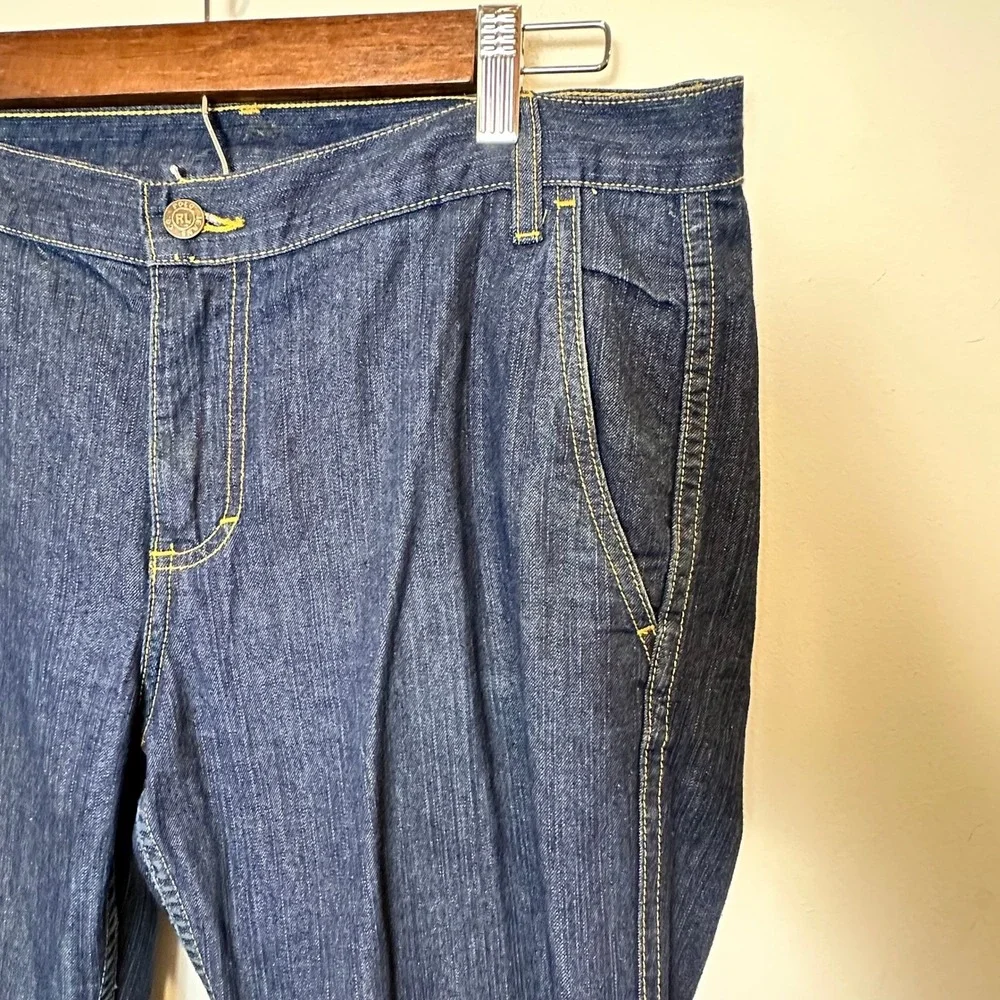 VTG Polo Jeans Ralph Lauren Jeans 10 Blue Straight Leg Utility Gorpcore Heritage